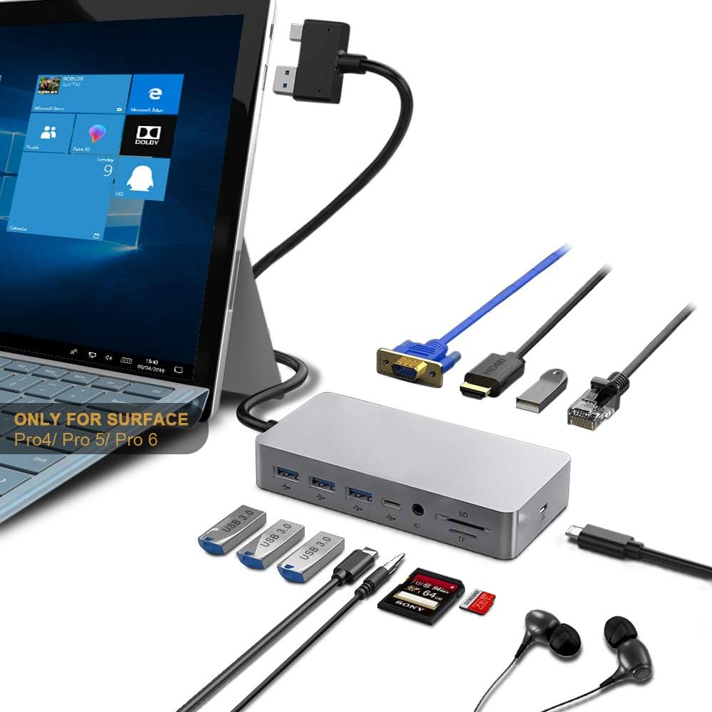 surfacepro 5世代　Surface dock セット　付き surfacepro 5世代Surface dock セット付き